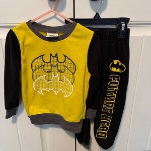Batman Yellow and Black Kids Matching Set